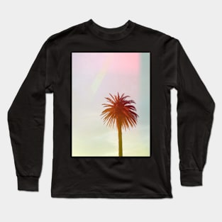 Palm trees, Tropical landscape palms, Sky, Nature print Long Sleeve T-Shirt